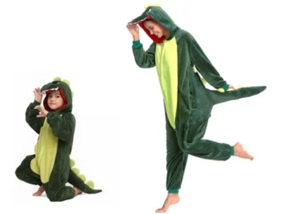 Pijama Disfraz Niño Y Adulto Cocodrilo Kigurumi Enteritos10