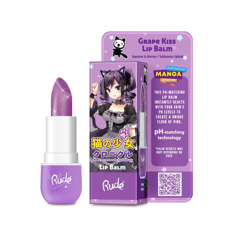 RUDE COSMETICS - Bálsamo Labial Kiss Colección Manga Uva Rude Cosmetics