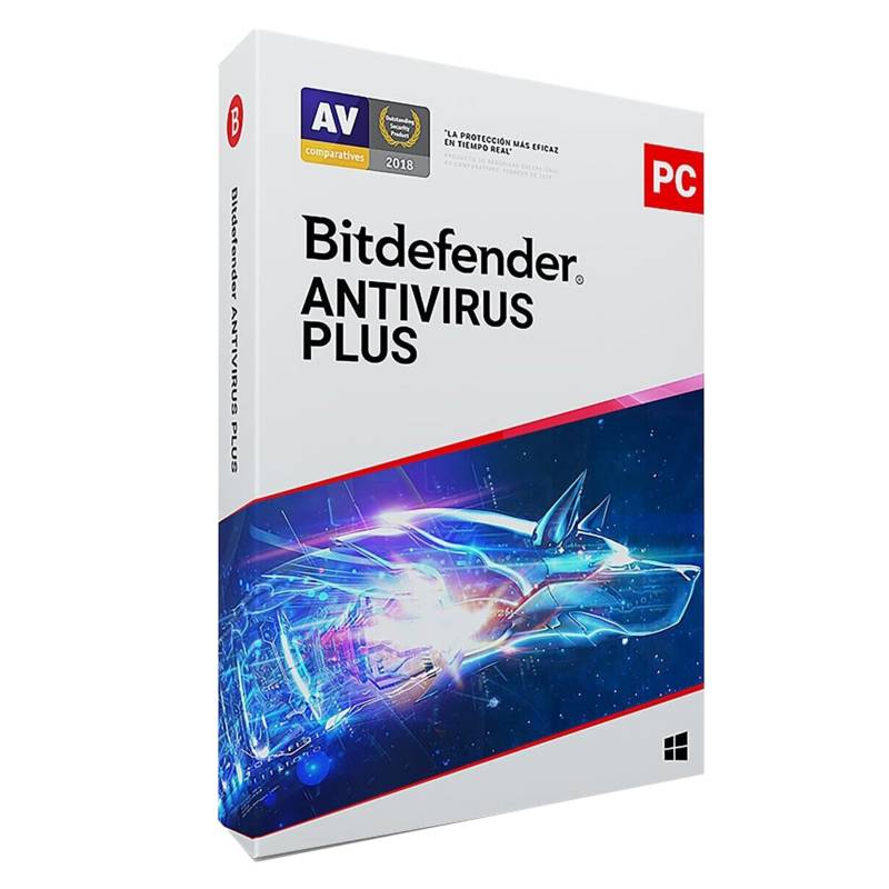 BITDEFENDER - Bitdefender Antivirus Plus 3 Pc 1 Año 2020