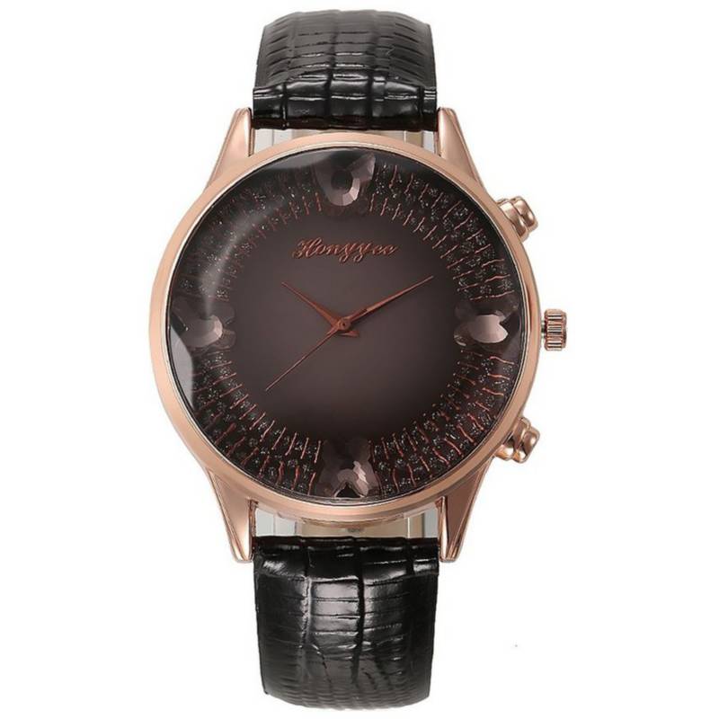 VATYERTY - Relojes de joyería de moda de las señoras del rhinestone negro.