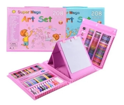 Kit Set de Arte Para Niños 208 Piezas Dibujo