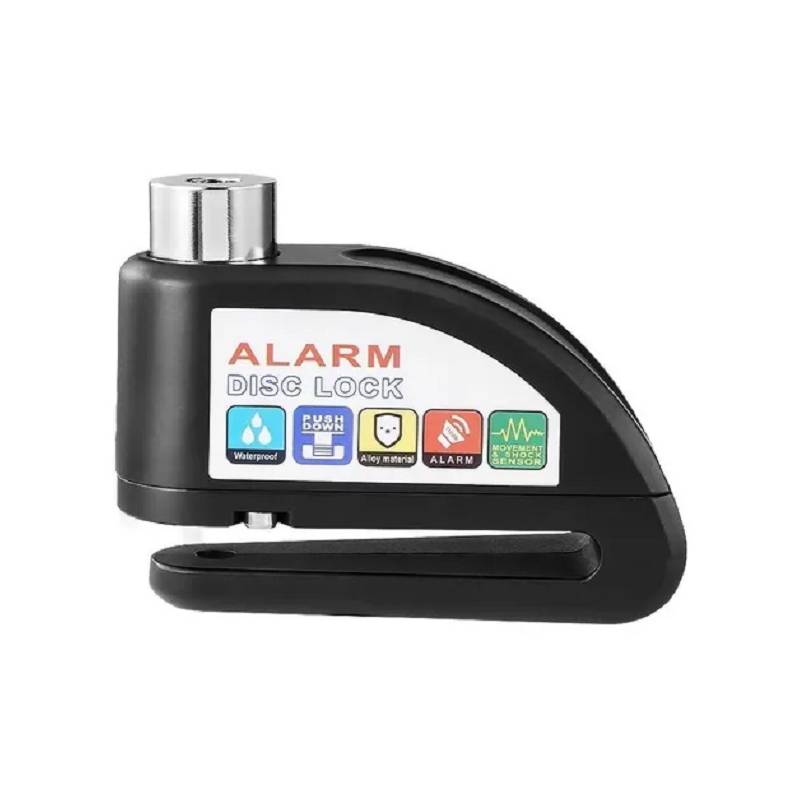 Candado freno de disco con alarma antirrobo moto – Grande