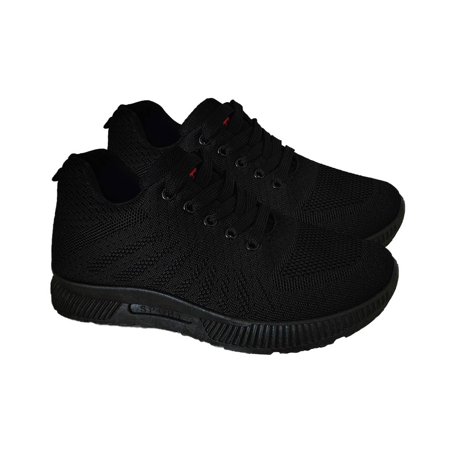 GENERICO Zapatillas Negras Deportivas Ligeras Juveniles Unisex - 7031