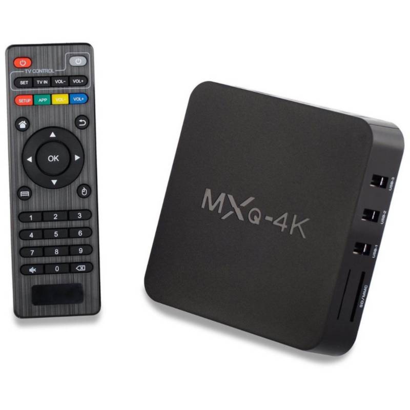 GENERICO - Smart tv box mxq 4k ultra hd con control remoto wifi netflix kodi youtube.