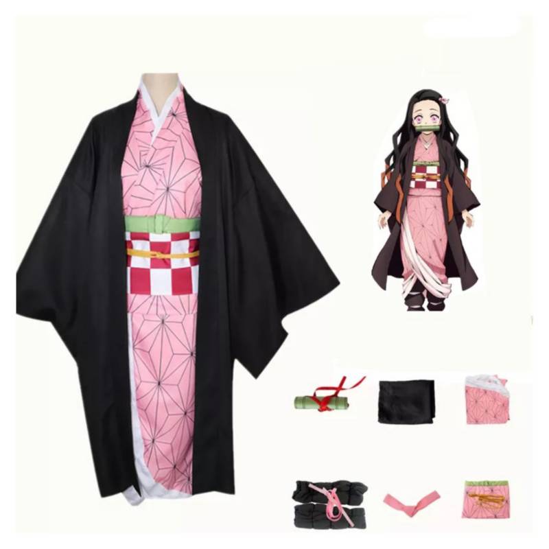 GENERICO Cosplay disfraz anime - kamado nezuko kimono 