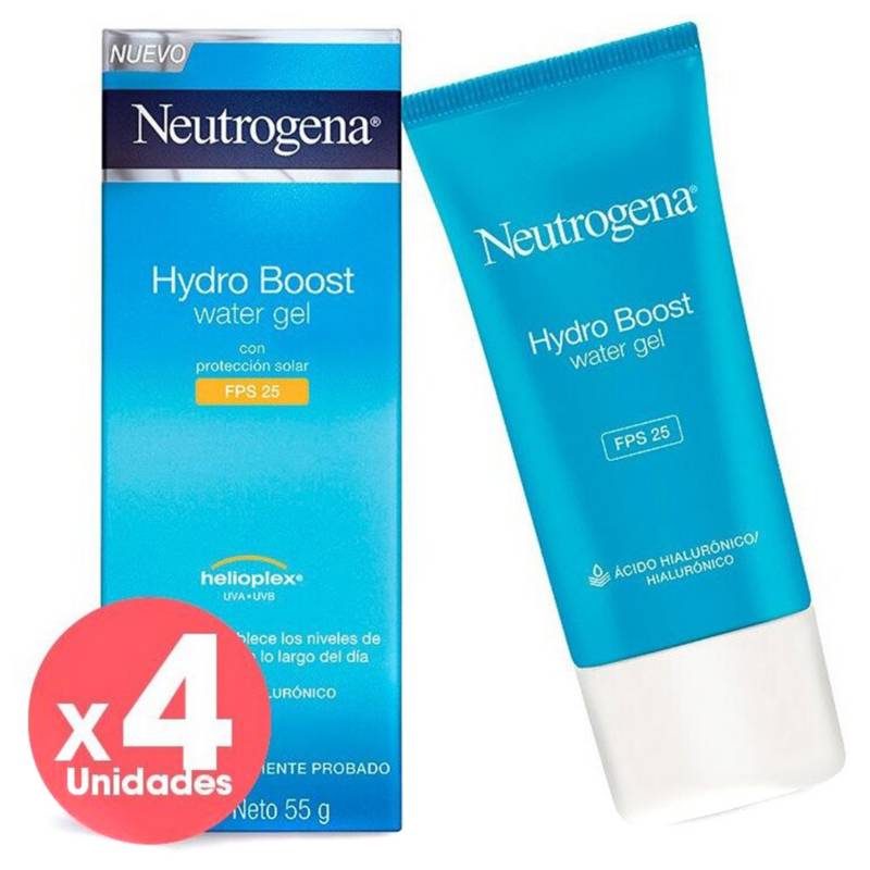 NEUTROGENA - Pack Gel Hidratante Hydroboost FPS25 Neutrogena x4
