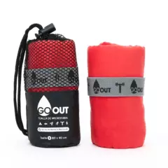 GO OUT - Go Out toalla de microfibra S Rojo