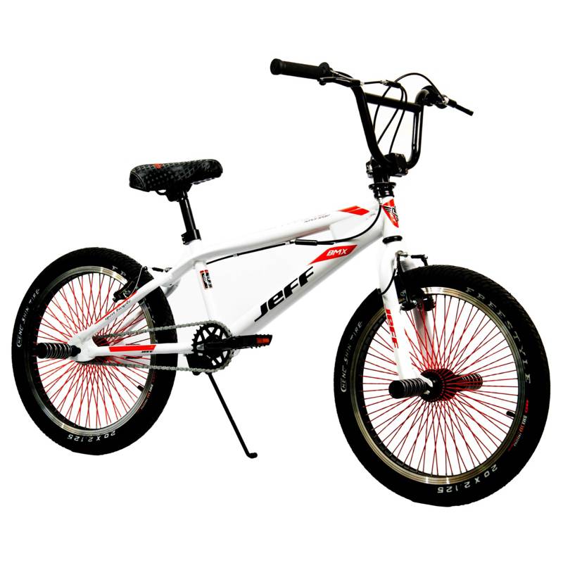 GENERICO - Bicicleta BMX JEFF Aro 20 Blanco Premium