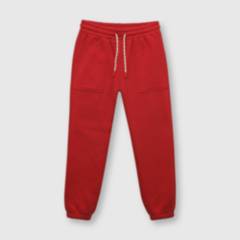 COLLOKY - Pantalón de niño de buzo con bolsillos red / rojo (2 a 12 años)