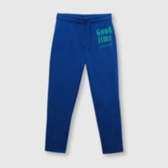 COLLOKY - Pantalón de niño de buzo estampado azulino (2 a 12 años)