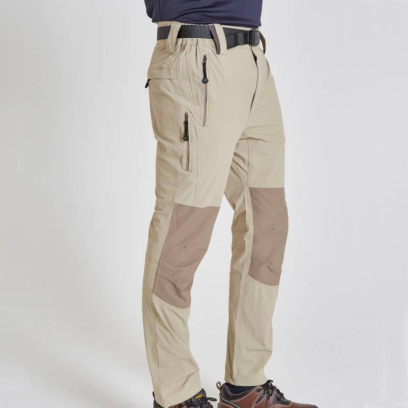 Pantalones cargo elásticos de cintura alta para mujer - Khaki