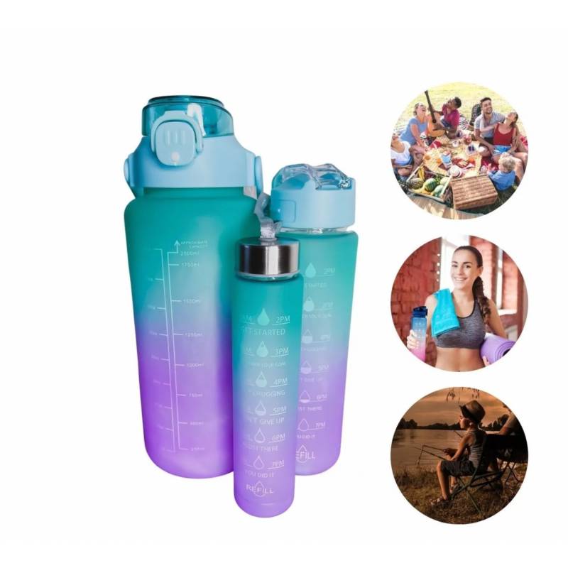 Termo para agua motivacional con stickers - Entrenador personal en