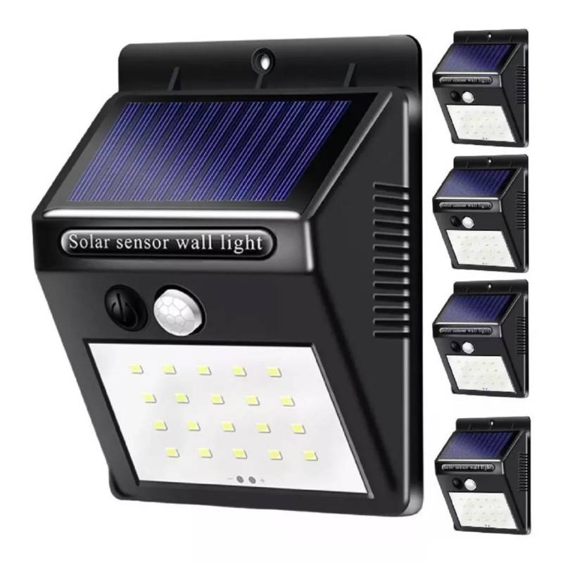 X3 Foco Led Exterior Con Sensor Movimiento Focos Solar 1200w