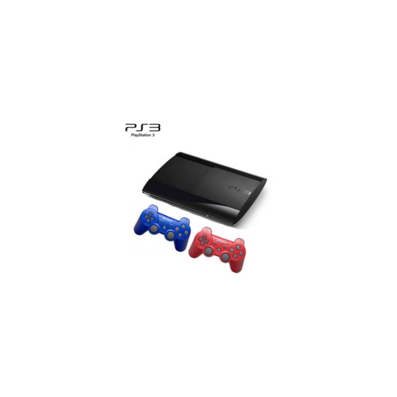 SONY - Sony playstation 3 ps3 super slim 1tb 2 dualshock
