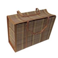 NEWTREE - Cesta de Ropa Organizador Bambú 15x44x330 cm