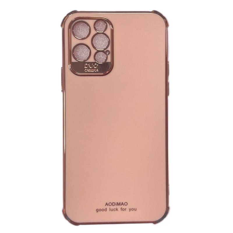 GENERICO - Carcasa para IPhone 12 Pro flexible rosa dorado