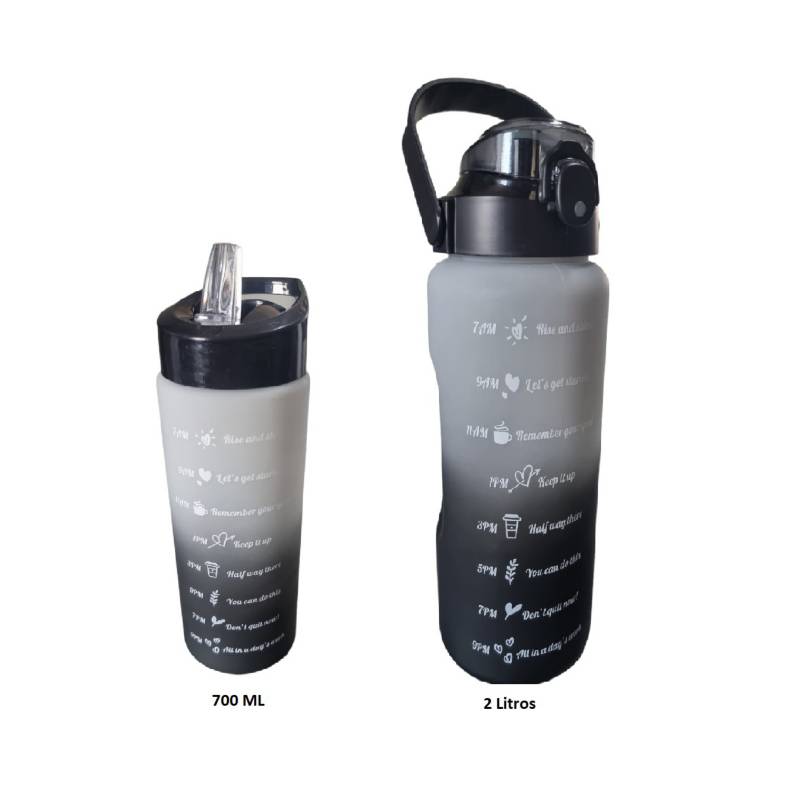 X2 Botellas Vidrio Para Agua 1 Litro Con Tapa De Silicona