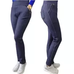 EVERSO - Pack3 Calzas Jeans Con Chiporro Para Mujer