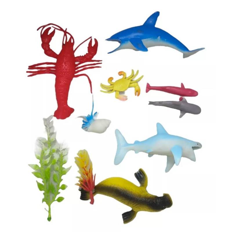 Figuras Animales marinos (8 unidades)