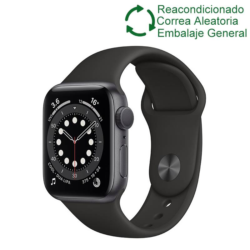 APPLE - Apple watch series 6 (40mm, GPS)- Negro reacondicionado