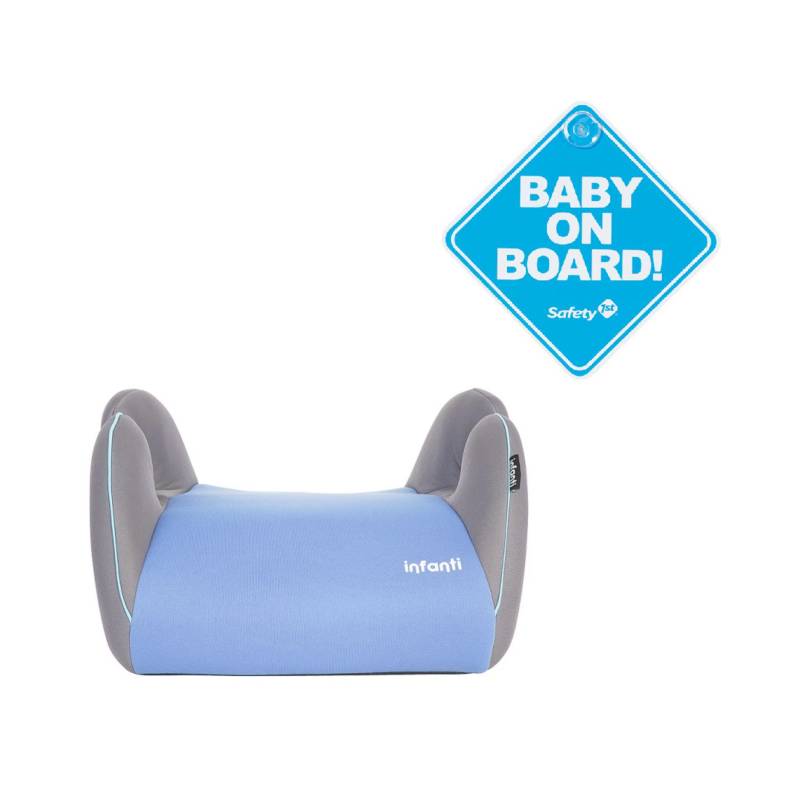 INFANTI - Alzador Conmuter GRAPHITE BLUE más letrero bebe a bordo