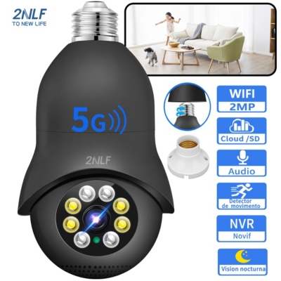 2NLF 2nlf® cámara de seguridad mini monitor interior wifi 24g5g 1080p
