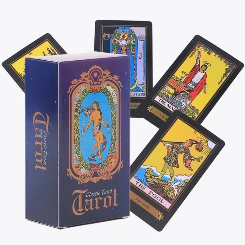 Mundo Magia Cartas Tarot Mazo Rider Waite En Español Bolsa Y Paño 3364