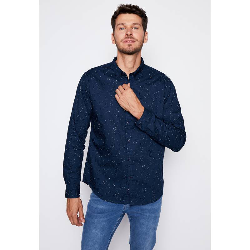 ORYX Camisa Franela YOHO Hombre Azul