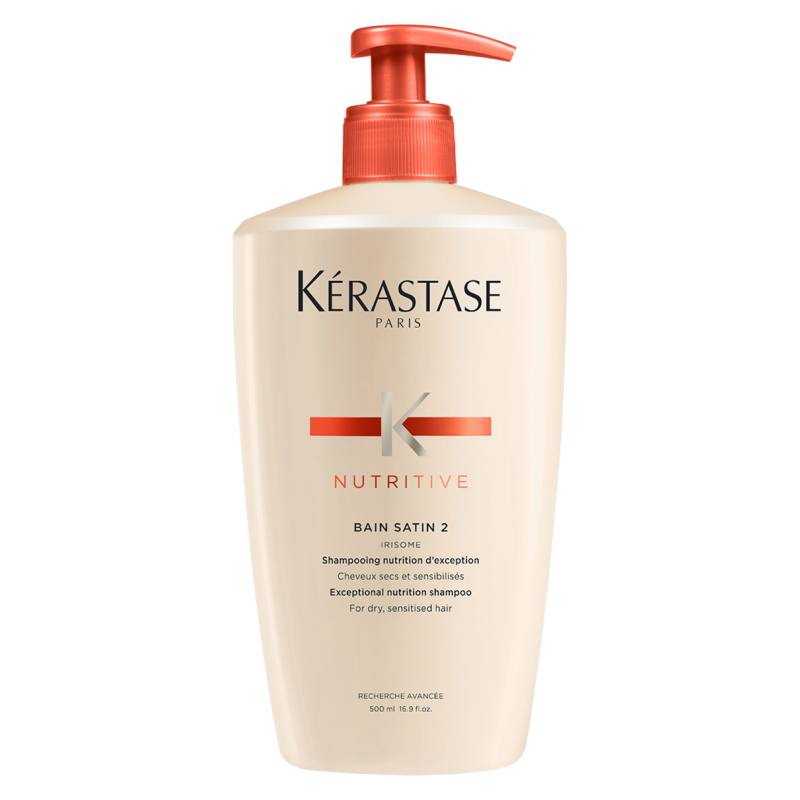 KERASTASE - Shampoo Nutrición Cabello Seco A Muy Seco Bain Satin 2 Nutritive 500ml