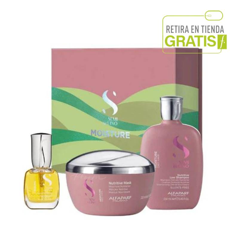 ALFAPARF MILANO - Kit regalo Alfaparf Nutrición Shampoo+  Mascara+  Cristall