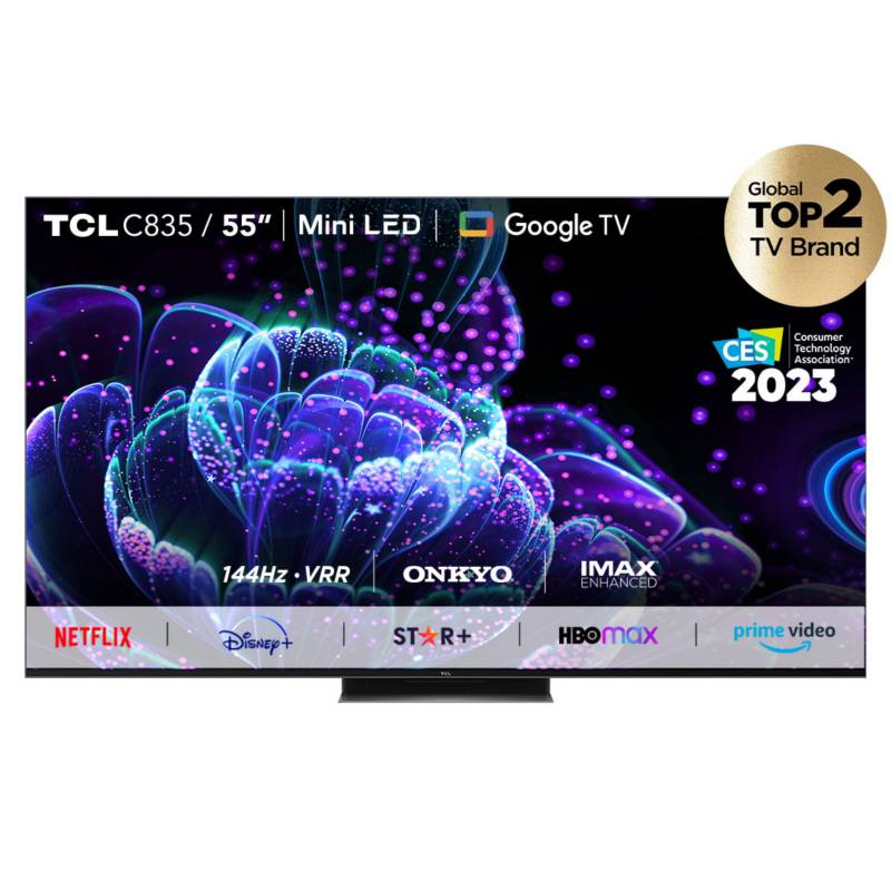 TCL - QLED 55" TCL 55C835 Miniled 4K HDR Smart TV Google TV