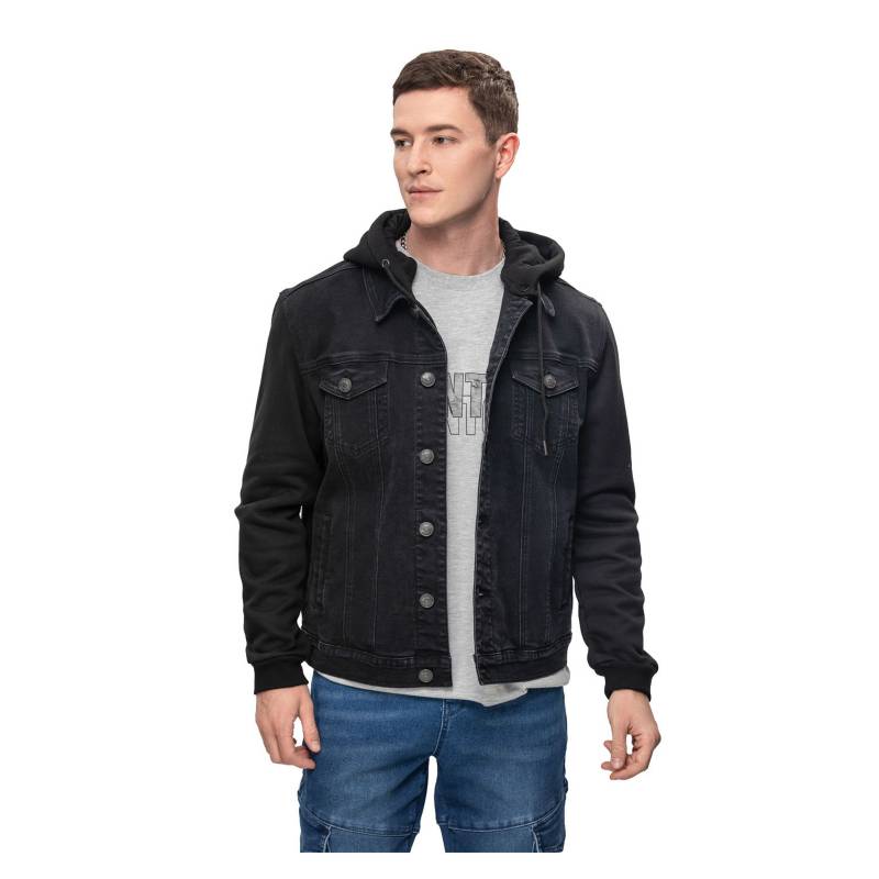 FASHION S PARK Chaqueta Hombre Denim con Gorro falabella