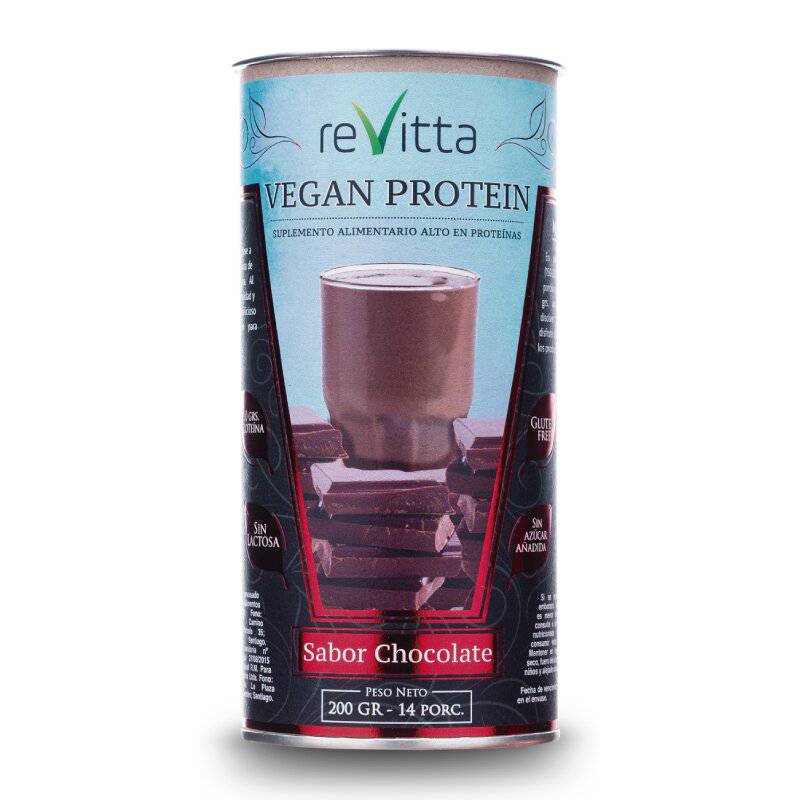 REVITTA WELLNESS - Proteína vegana Vegan Protein Chocolate 200 grs.