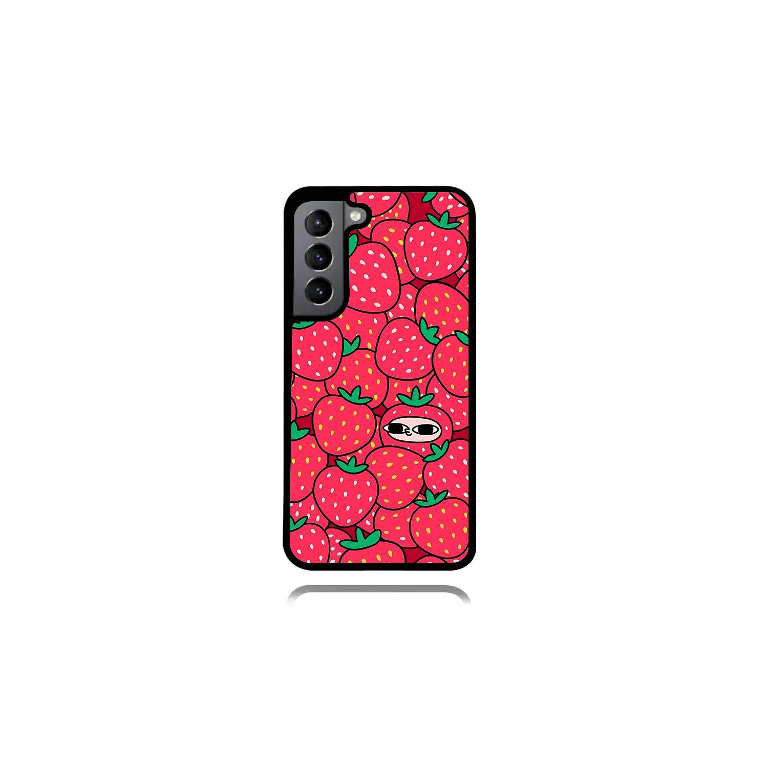 GENERICO Carcasa Fibra Carbon Para iPhone 14 Plus - Rojo