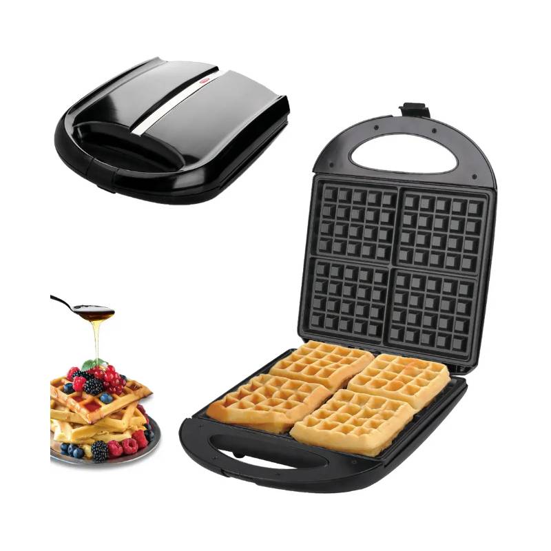 Maquina Para Hacer Waffles En 4 Rebanadas