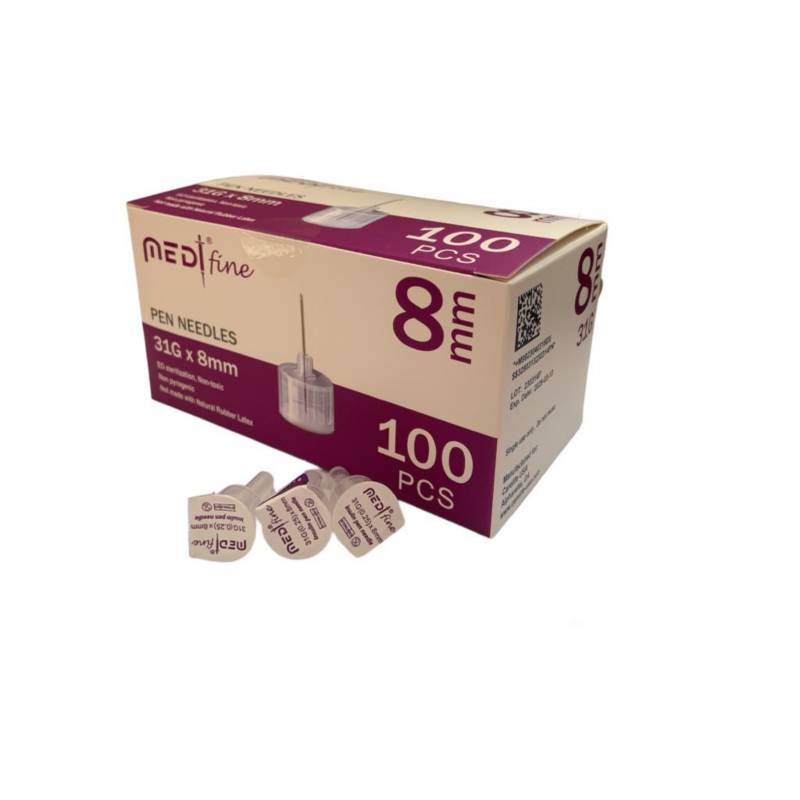 MedtFine Insulin Pen Needles (31G 8mm) 100pcs