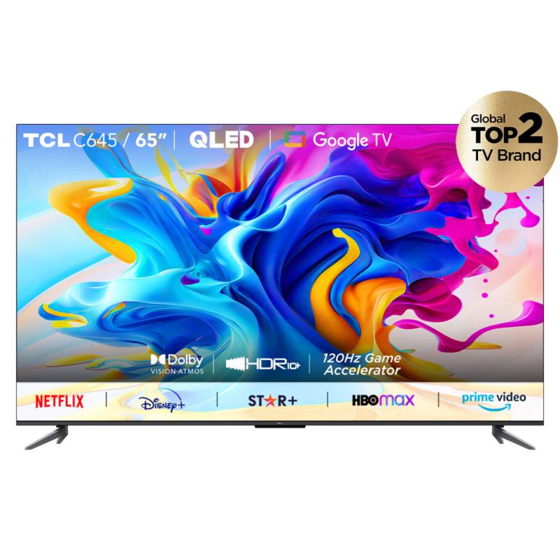 TCL - QLED 65" TCL 65C645 4K HDR Smart TV Google TV