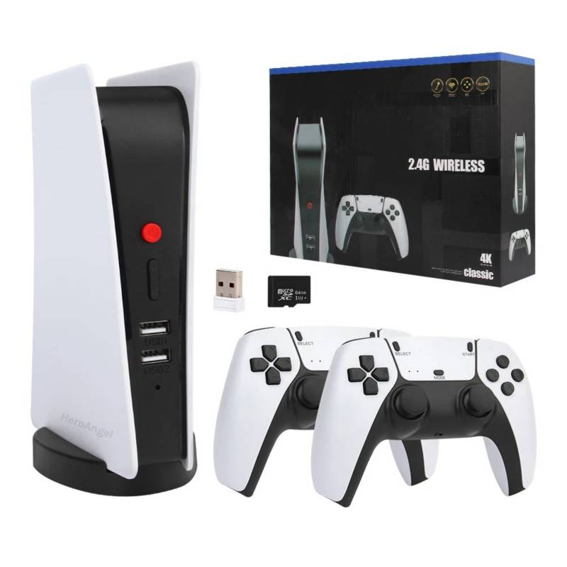 GENERICO - Consola de videojuegos M5 con 2 controladoras 15000+Games