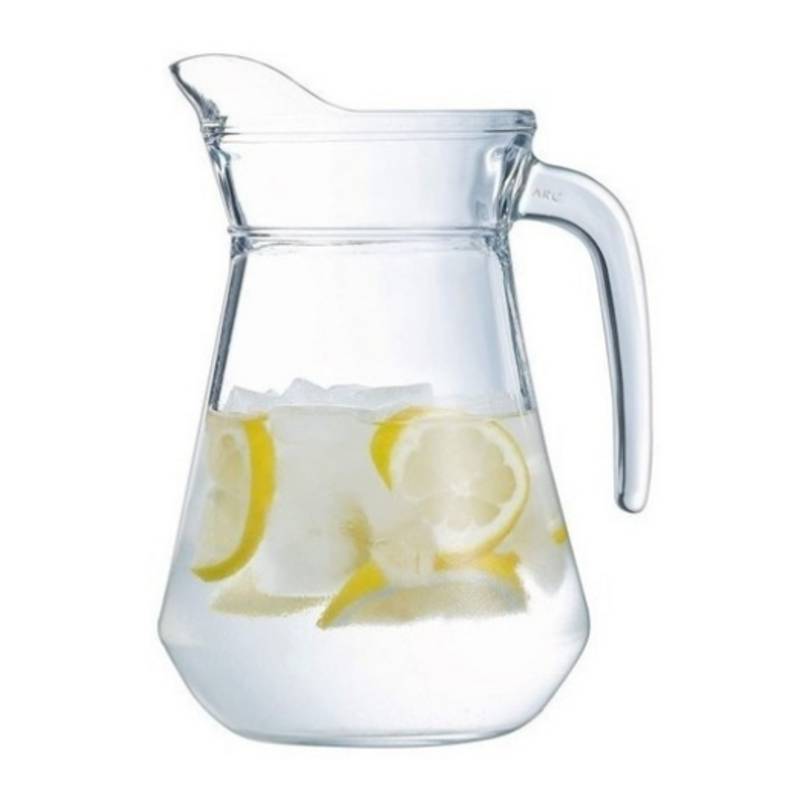 Jarra de vidrio para agua, refrescos y otras bebidas ¡1.25 litros!
