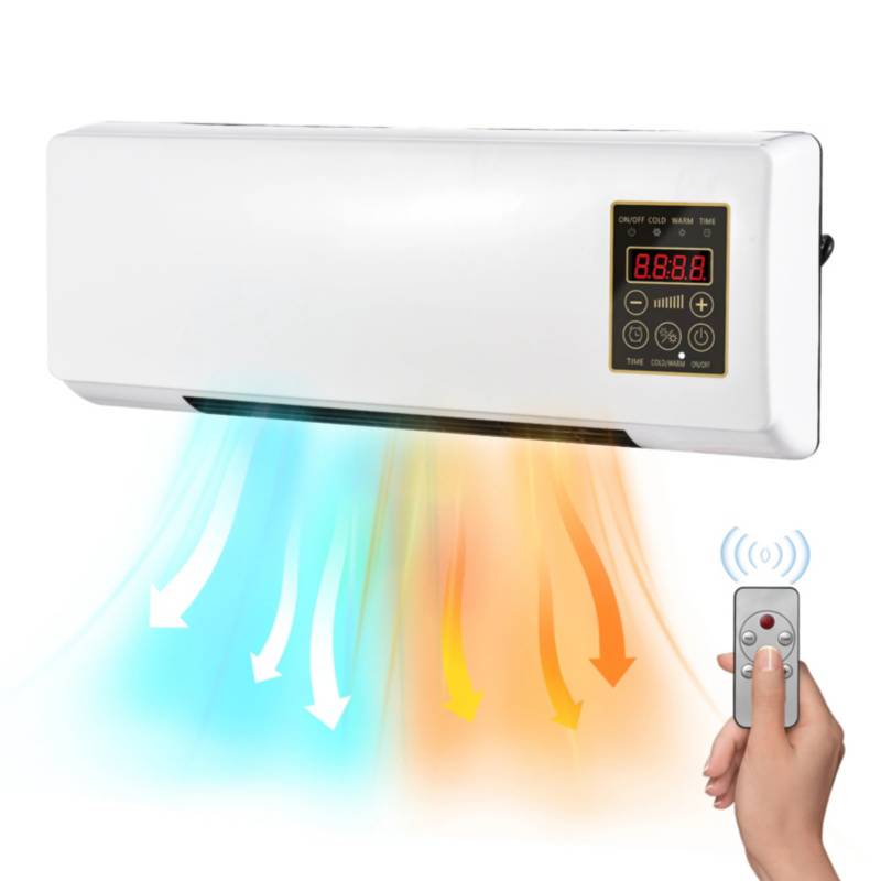 GENERICO Calentador Calefactor Aire Frio-calor Eléctrico De Pared