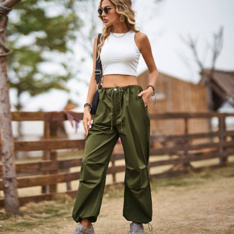 Pantalon Cargo Mujer Militar