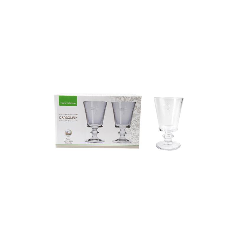 MICA Set 4 Copas De Vino Vidrio Rojo 315ML Mica