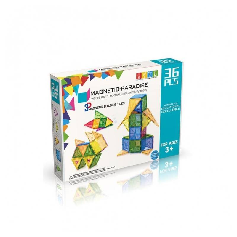 MAGNETICS Imanes 36 piezas magnetic juego para niñas y niños