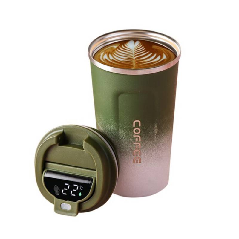 Acero inoxidable Taza de café Taza térmica Digital inteligente