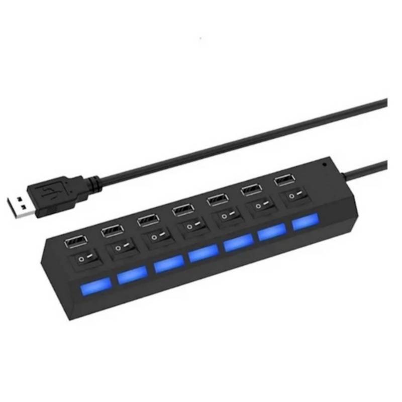 GENERICO Hub Usb 3.0 7 Puertos De Alta Velocidad Con Indicador Led