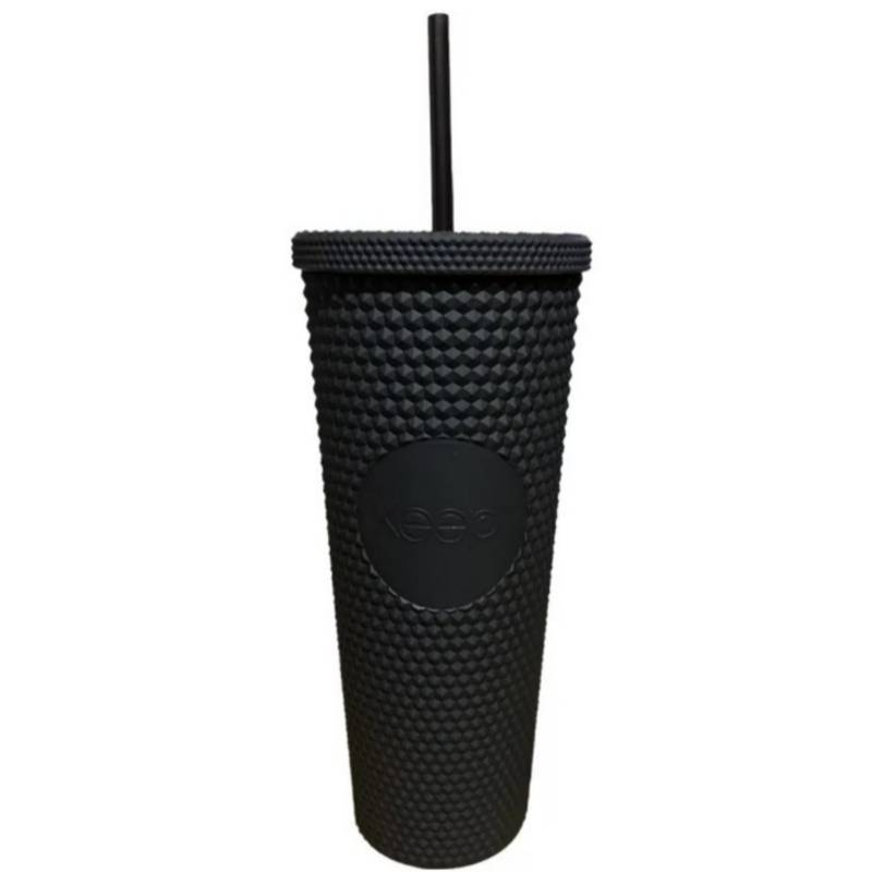 VASO TERMICO FRÍO/CALIENTE CON BOMBILLA TUMBLER KEEP 700 ML NEGRO