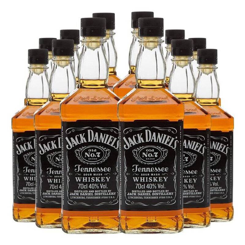 JACK DANIELS - 12 Whisky Jack Daniels N 7 750 Cc