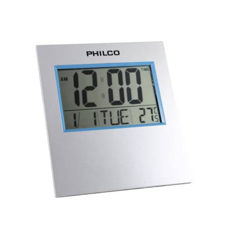 reloj de pared digital grande 36cm alarma calendario termome