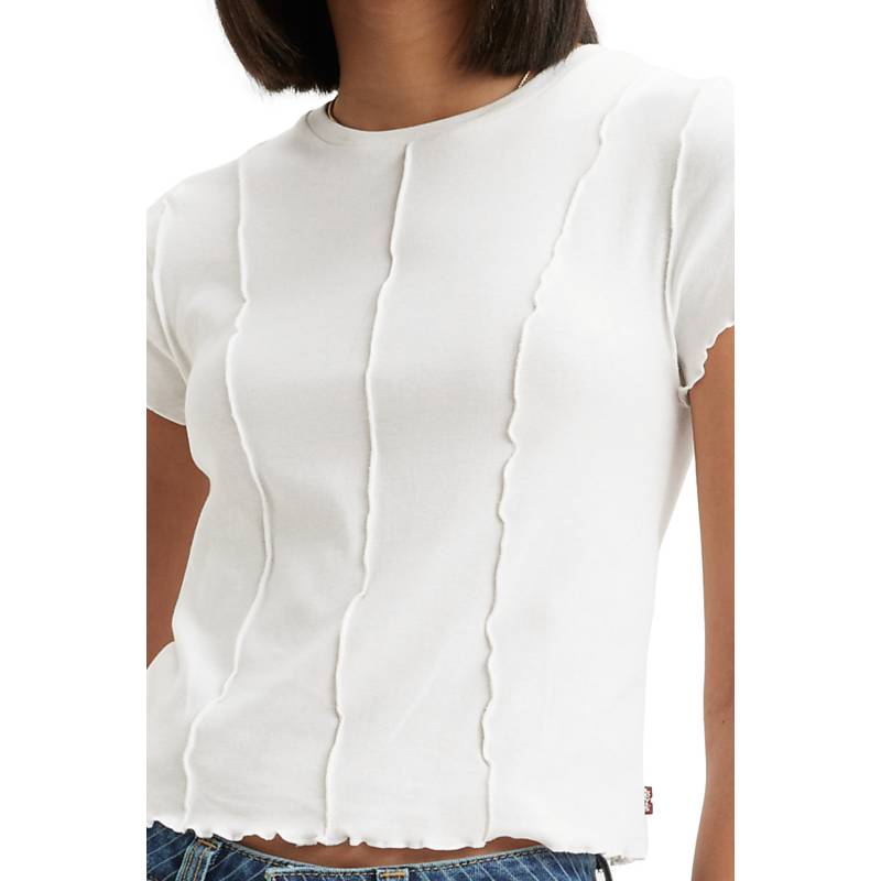 Levi's Inside Out Seamed T-Shirt - Women's - White L