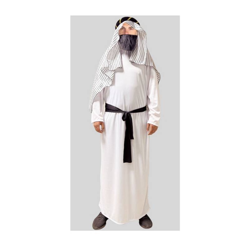 GENERICO Disfraz Jeque Arabe Hombre y Niños Halloween Tallas 4 al XL